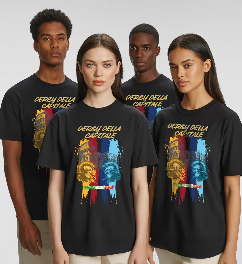 derby capitolino vintage soccer t-shirt rome rivalry football culture design