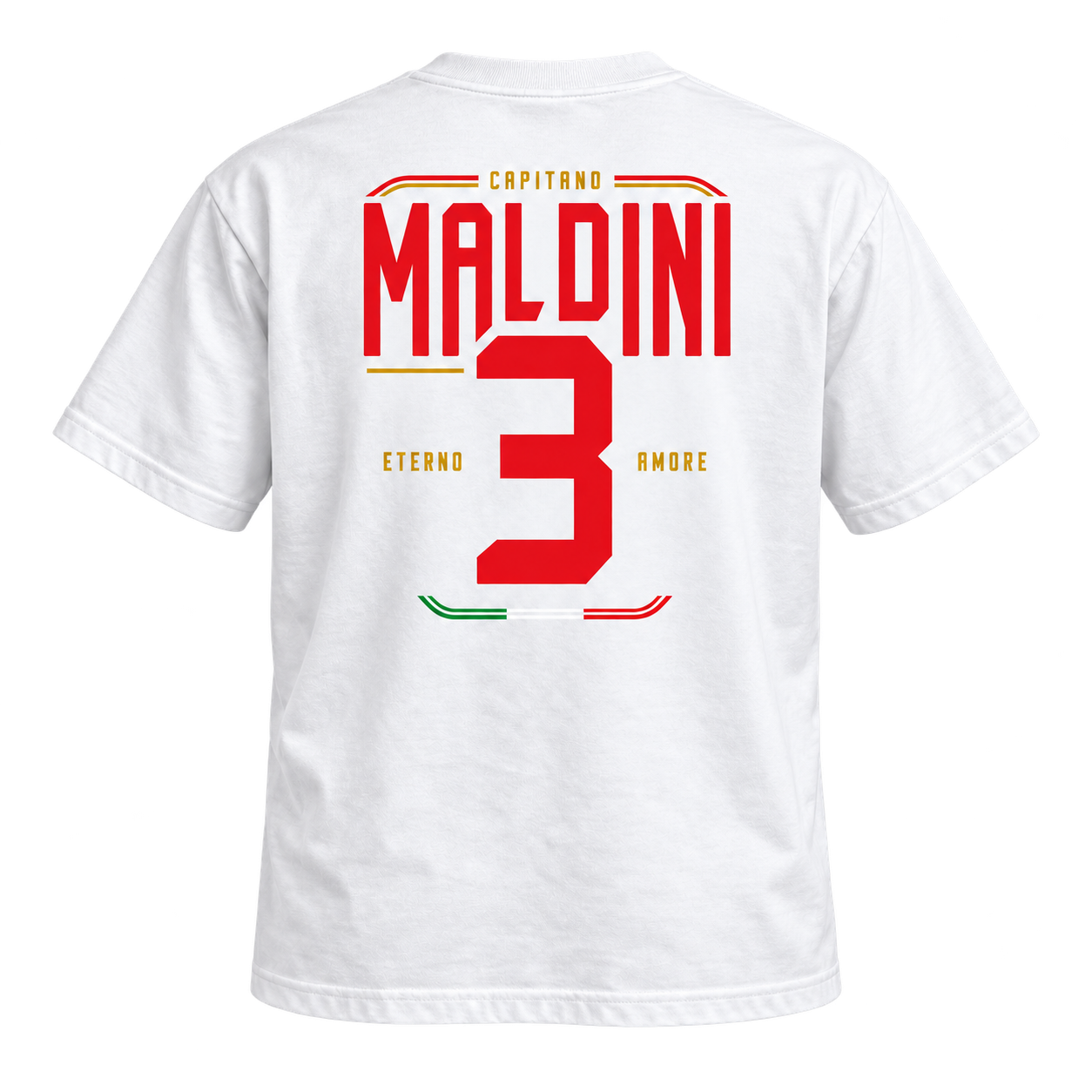 Maldini 3 – Eterno Amore Vintage Football T-Shirt – Vintage Pitch