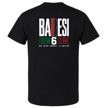 Baresi 6 – Il Capitano Eterno Vintage Football T-Shirt