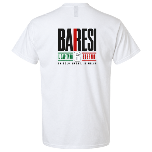 Baresi 6 – Il Capitano Eterno Vintage Football T-Shirt