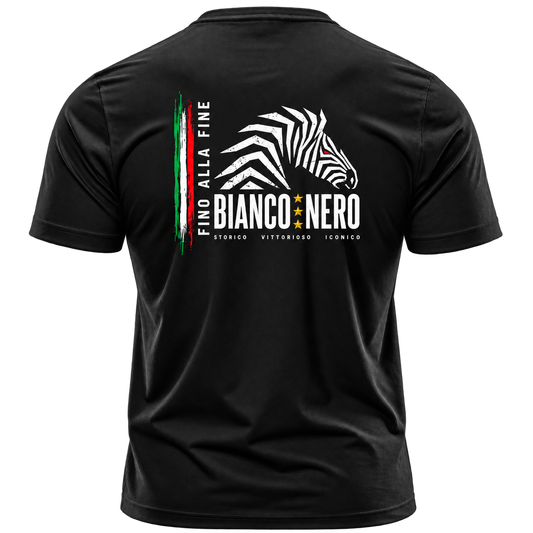 Bianconero – Storico Vittorioso Iconico Vintage Football T-Shirt
