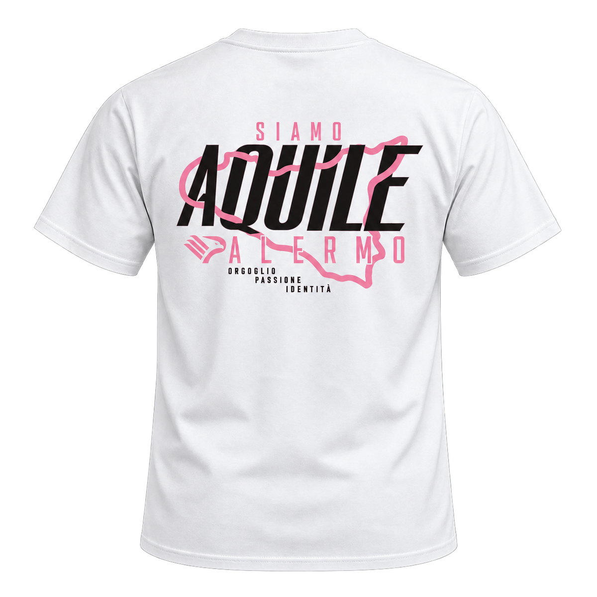 Siamo Aquile Palermo Vintage Soccer T-Shirt – Pink Eagles