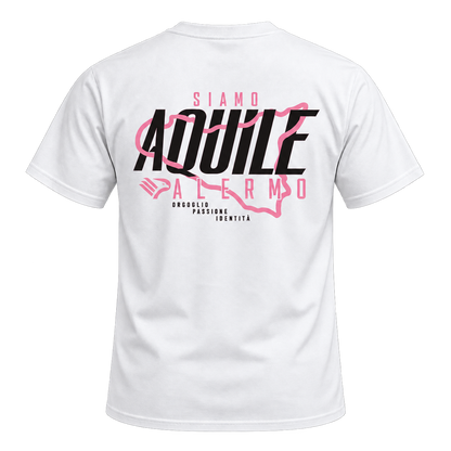 Siamo Aquile Palermo Vintage Soccer T-Shirt – Pink Eagles