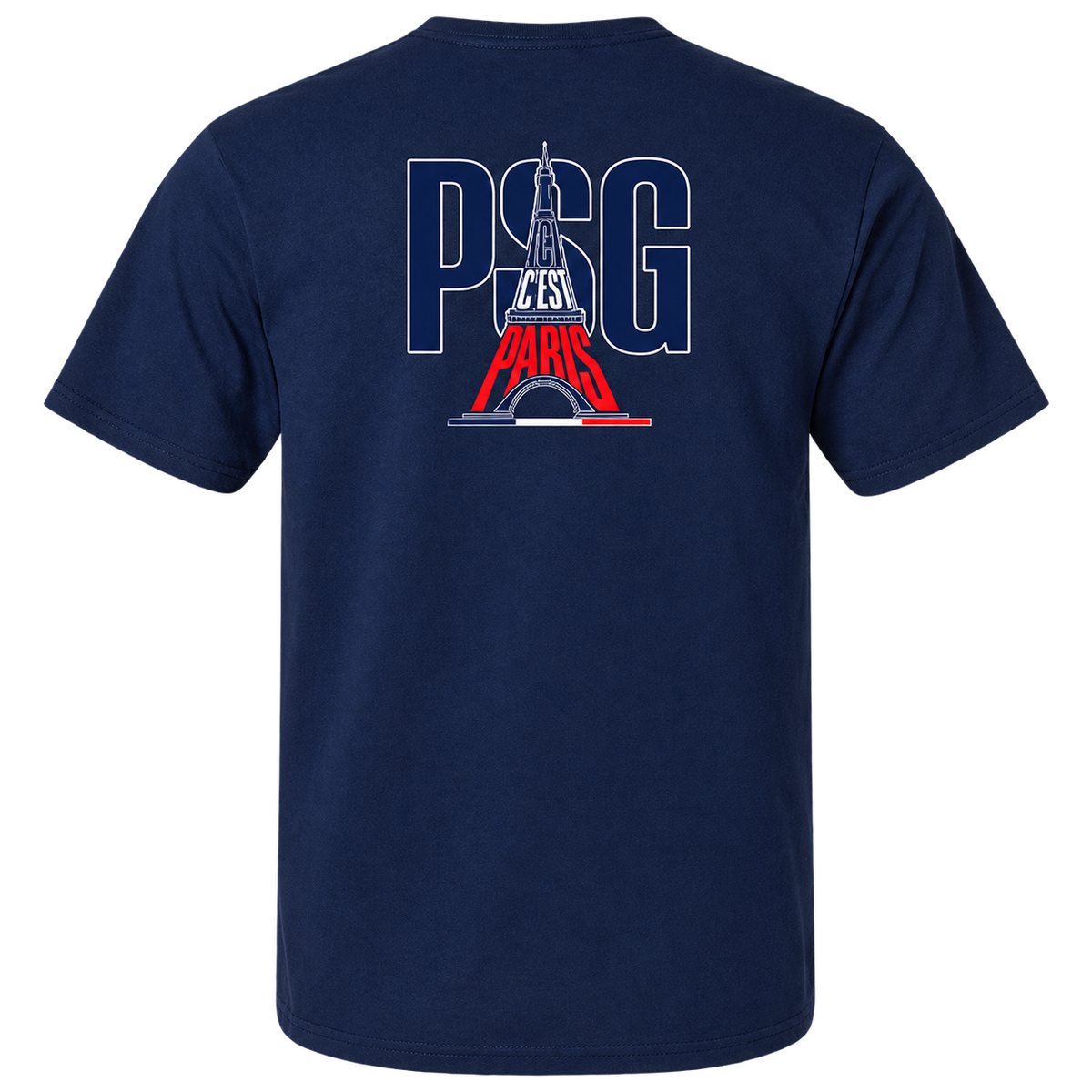 ICI C’EST PARIS Soccer T-Shirt – Vintage Eiffel Tower Football Graphic