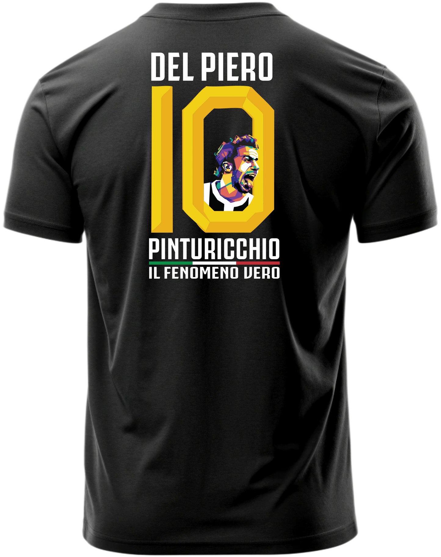 football artist back print soccer t-shirt