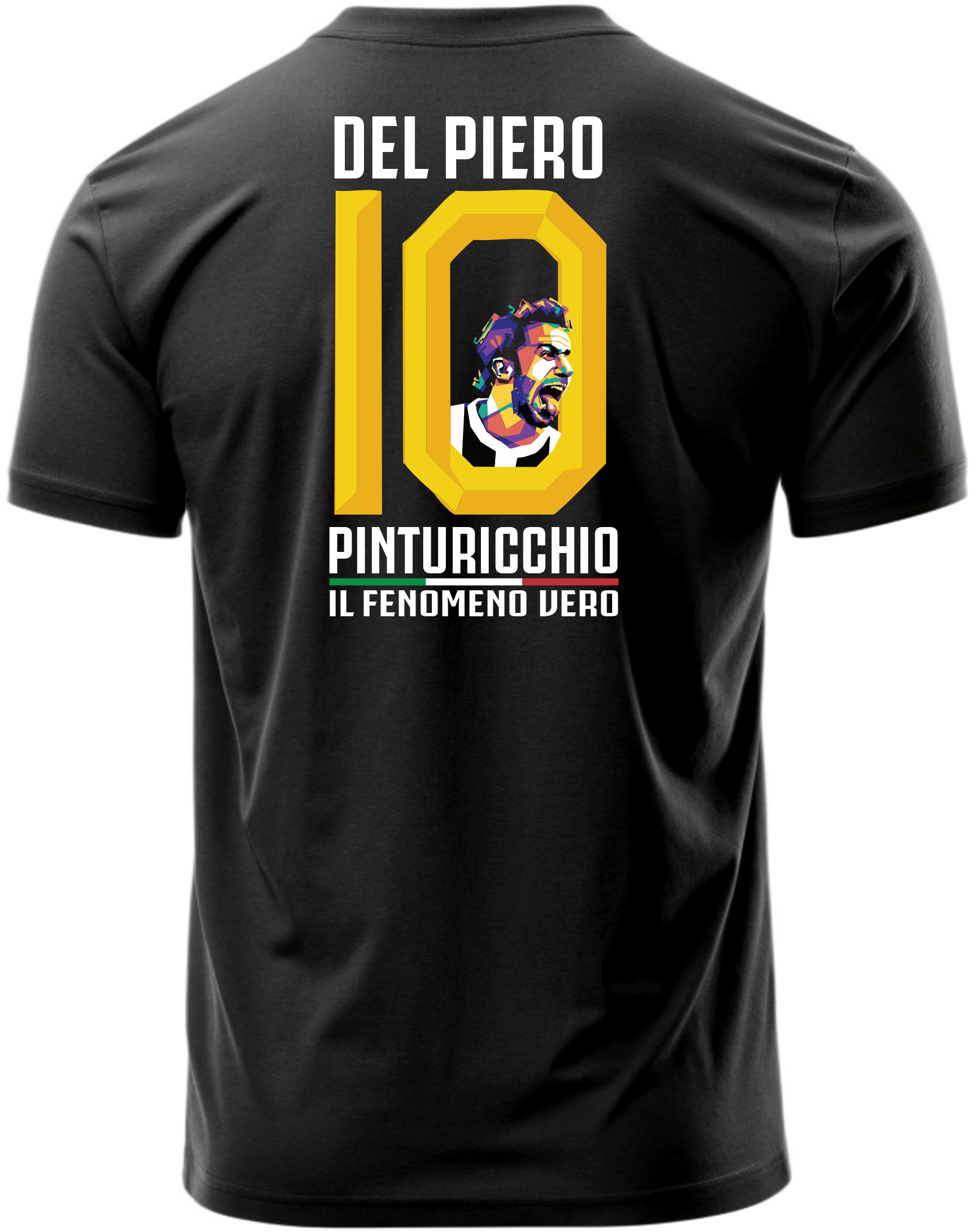 football artist back print soccer t-shirt