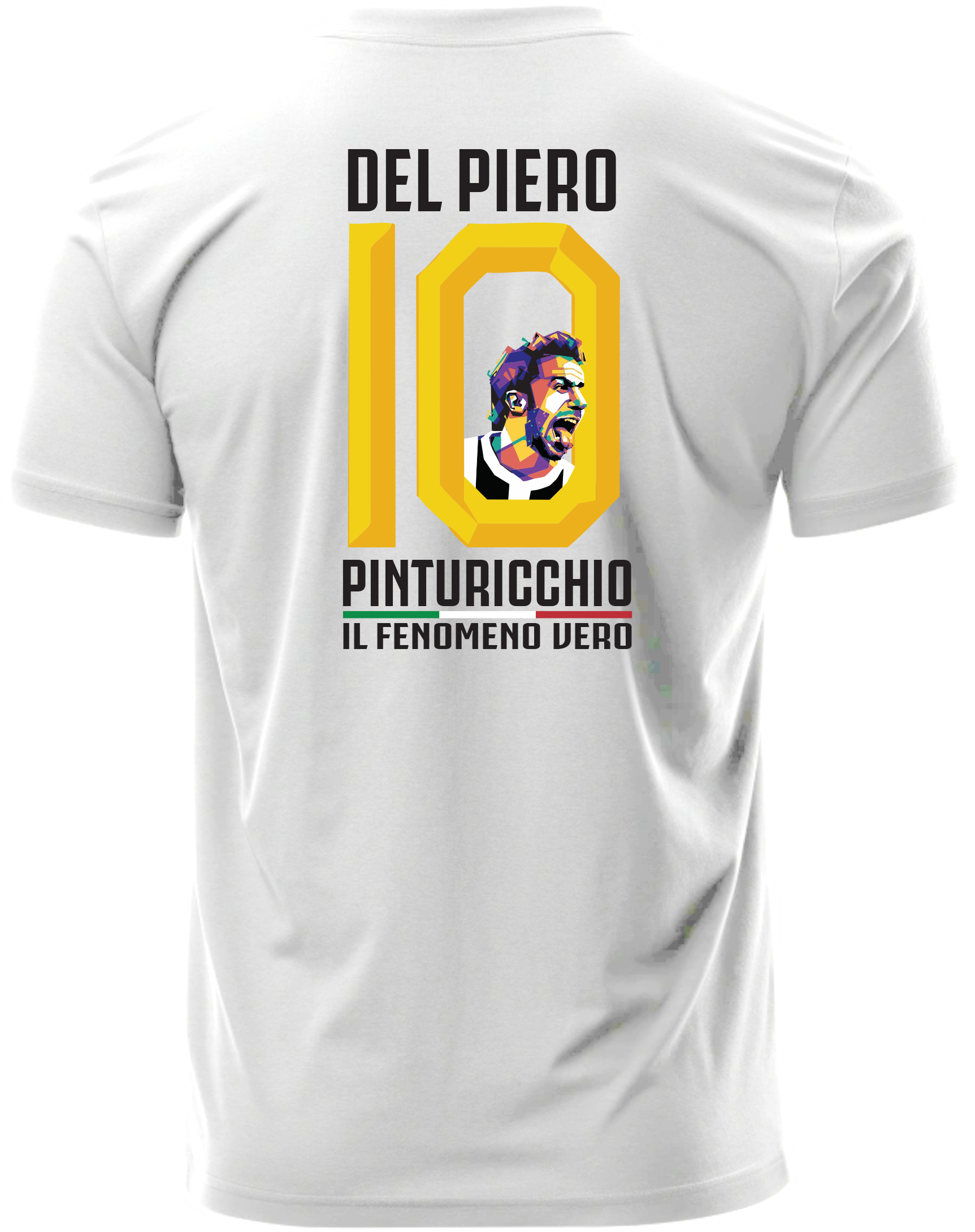 football artist back print soccer t-shirt