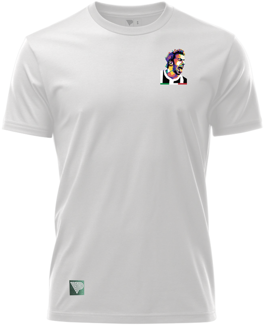 front silhouette football artist tee