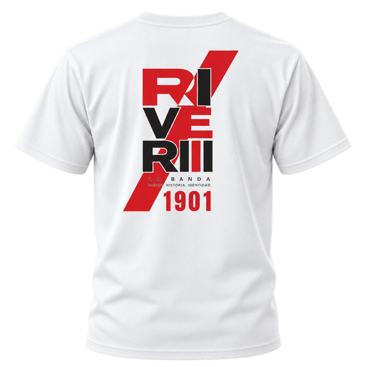 River Plate Vintage Soccer T-Shirt – La Banda 1901 Football Graphic