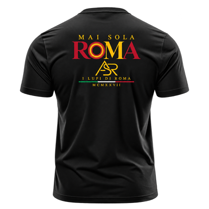 Mai Sola Roma – I Lupi di Roma Vintage Football T-Shirt