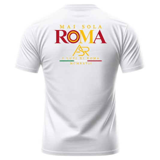 Mai Sola Roma – I Lupi di Roma Vintage Football T-Shirt