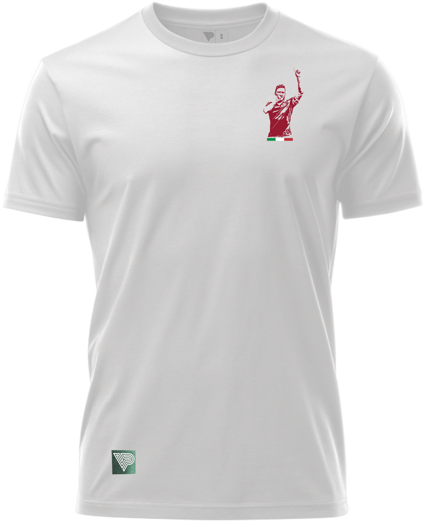 il gladiatore front back vintage rome soccer t-shirt